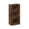 Furinno Luder 3-tier Open Shelf Bookcase, Amber Pine