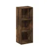 Furinno Luder 3-tier Open Shelf Bookcase, Amber Pine In Brown