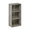 Furinno Luder 3-tier Open Shelf Bookcase, French Oak