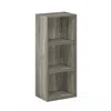 Furinno Luder 3-tier Open Shelf Bookcase, French Oak
