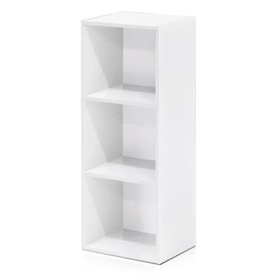 Furinno Luder 3-tier Open Shelf Bookcase, White