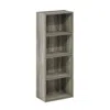 Furinno Luder 4-tier Open Shelf Bookcase, French Oak