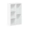Furinno Luder 5-cube No Tool Assembly Open Shelf, White