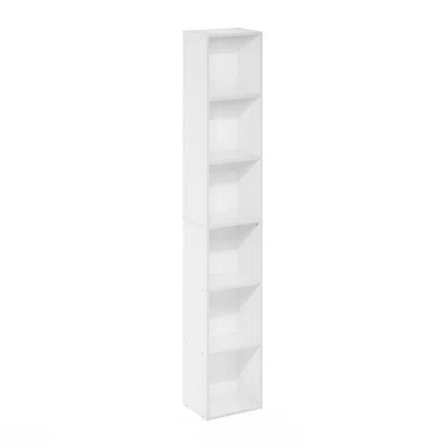 Furinno Luder 6-tier Open Shelf Bookcase, White