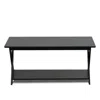 Furinno Modern Simplistic Criss-crossed Coffee Table, Espresso