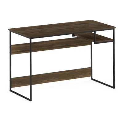 Furinno Moretti Modern Lifestyle Study Desk, 45, Columbia Walnut In Brown