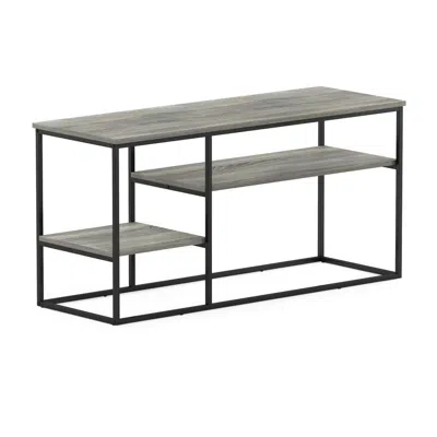 Furinno Moretti Modern Lifestyle Tv Stand For Tv Up To 50 Inch, French Oak Grey In Green