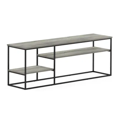 Furinno Moretti Modern Lifestyle Tv Stand For Tv Up To 65 Inch, French Oak Grey In Gray