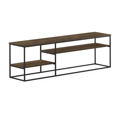 Furinno Moretti Modern Lifestyle Tv Stand For Tv Up To 78 Inch, Columbia Walnut In Brown