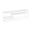 Furinno Moretti Modern Lifestyle Tv Stand For Tv Up To 78 Inch, Solid White/white