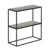 Furinno Moretti Modern Lifestyle Wide Stackable Shelf, 2-tier, French Oak Grey