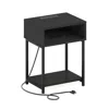 Furinno Moretti Usb And Type-c Charging Port Open Storage Side Table