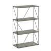 Furinno Multipurpose Flat Base Shelf Display Rack With Metal Frame