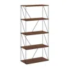 Furinno Multipurpose Flat Base Shelf Display Rack With Metal Frame, Wide