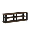 Furinno Nelly Entertainment Center Tv Stand, Columbia Walnut/black