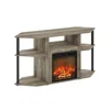 Furinno Open Storage Corner Fireplace Tv Entertainment Center For Tv Up To 55 Inch