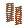Furinno Outdoor Hardwood Lifestyle Hanging Wall Planter In Teak Oil, Set Of 4, Natural In Brown