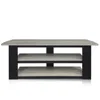 Furinno Parsons 42-in Tv Entertainment Center, Oak Grey/black
