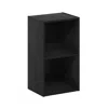Furinno Pasir 2-tier Open Shelf Bookcase, Blackwood