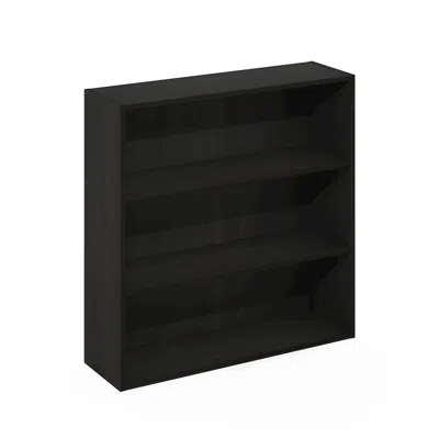 Furinno Pasir 3-tier Open Shelf Bookcase, Bookshelf, 31.5 Inch Wide, Espresso