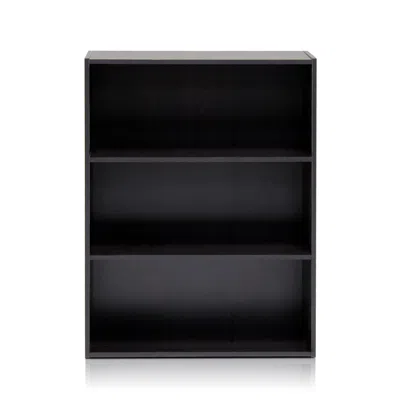 Furinno Pasir 3 Tier Open Shelf, Espresso