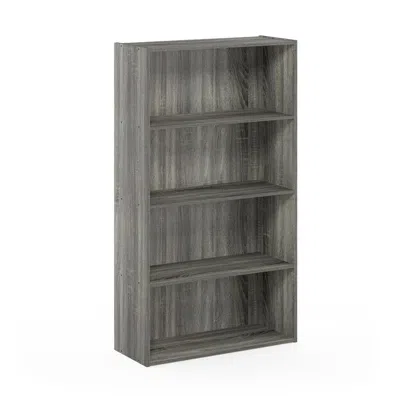 Furinno Pasir 4 Tier Open Shelf, French Oak Grey In Gray