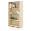 Furinno Pasir 4 Tier Open Shelf, Steam Beech