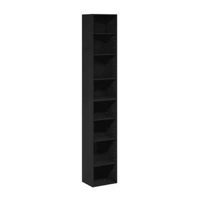 Furinno Pasir 8-tier Open Shelf Bookcase, Blackwood