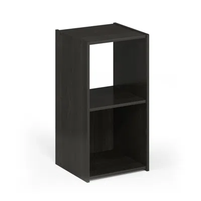 Furinno Pelli Cubic Storage Cabinet, 2x1, Espresso, 18049ex In Black