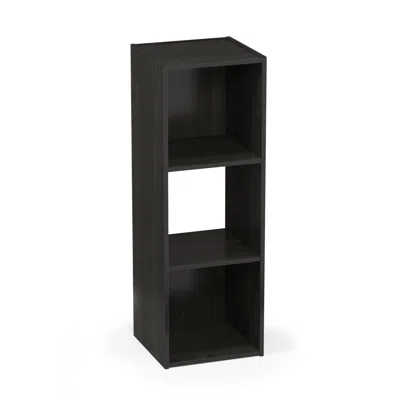 Furinno Pelli Cubic Storage Cabinet, 3x1, Espresso, 18050ex