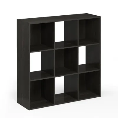 Furinno Pelli Cubic Storage Cabinet, 3x3, Espresso, 18055ex In Black