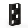 Furinno Pelli Cubic Storage Cabinet, 4x2, Espresso, 18054ex