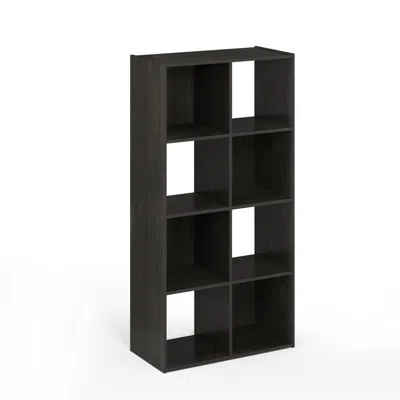 Furinno Pelli Cubic Storage Cabinet, 4x2, Espresso, 18054ex In Black