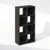 Furinno Pelli Cubic Storage Cabinet, Bookcase, Bookshelf, 8-cube, Espresso