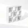 Furinno Pelli Cubic Storage Cabinet, Bookcase, Bookshelf, 9-cube, White