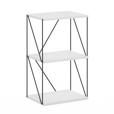 Furinno Rata 3-tier Industrial Multipurpose Flat Base Shelf Display Rack
