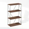 Furinno Rata 4-tier Industrial Multipurpose Flat Base Bookshelf, Bookcase
