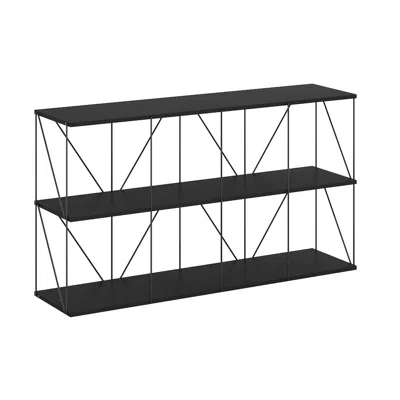 Furinno Rata 4 X 2 Industrial Multipurpose Flat Base Shelf Display Rack