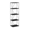 Furinno Rata 5-tier Industrial Multipurpose Flat Base Shelf Display Rack In Black