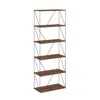 Furinno Rata 6-tier Industrial Multipurpose Flat Base Shelf Display Rack