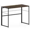 Furinno Riau No Tool Metal Frame Computer Desk, Rustic Oak/black