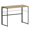 Furinno Riau No Tool Metal Frame Computer Desk, Sonoma Oak/black