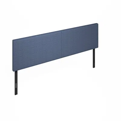 Furinno Roanne Upholstered Headboard, Blue Denim, King