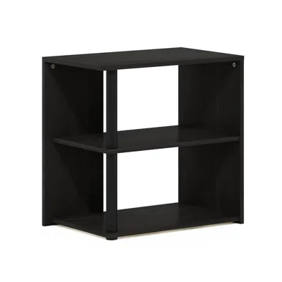 Furinno Romain 2-tier End Table, Espresso/black