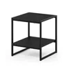 Furinno Romain 2-tier Tall End Table, Espresso