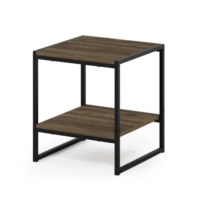 Furinno Romain 2-tier Tall End Table, French Oak