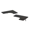 Furinno Rossi Wall Mounted Corner L-shape Floating Display Shelves, Espresso, Set Of 2