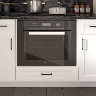 Furinno Shaker Microwave Base Kitchen Cabinet, Ready To Assemble, 30 W X 34.5 H, White In Painted