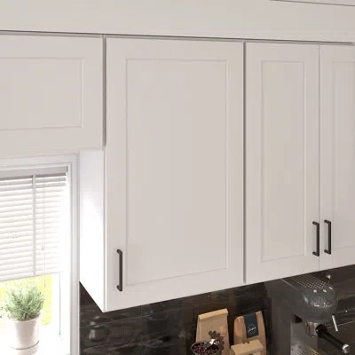 Furinno Shaker Wall Kitchen Cabinet , Ready To Assemble, 12 D, White In Painted