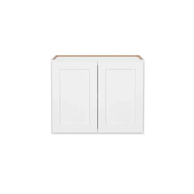 Furinno Shaker Wall Refrigerator Kitchen Cabinet, With 2 Doors, Ready To Assemble, 24 D X 30 W X 24 H, White